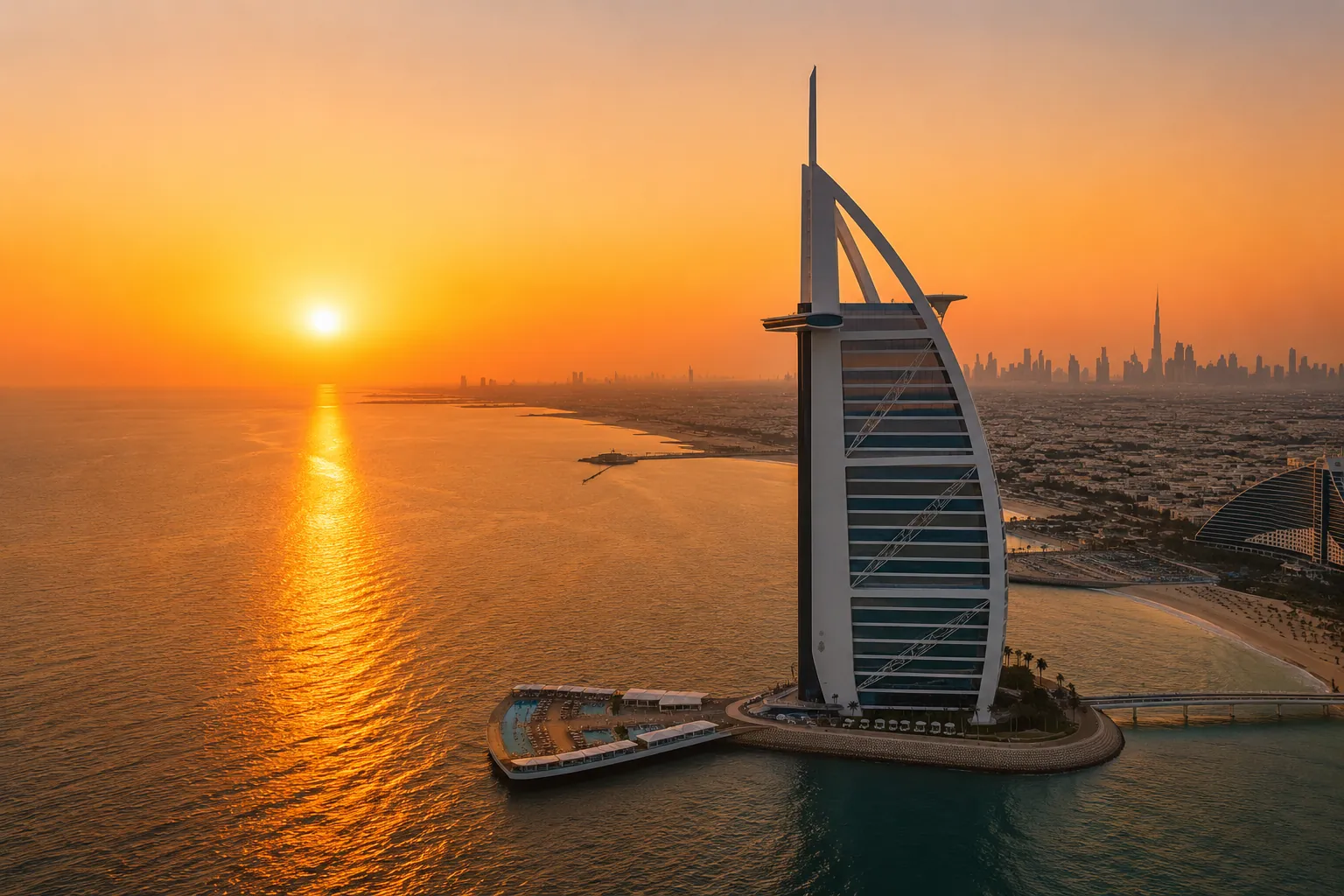 Burj Al Arab at night
